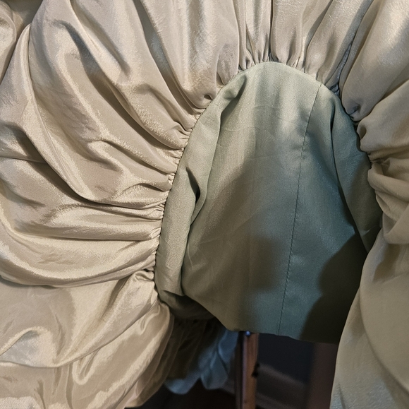 Jasmine Light Green Mini Dress - Picture 5 of 6